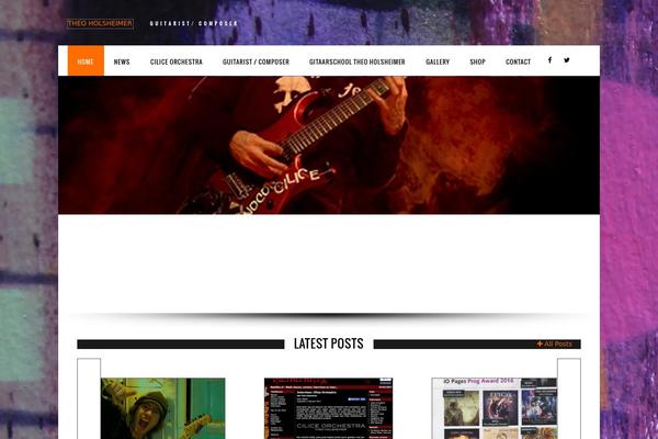 IronBand theme site design template sample