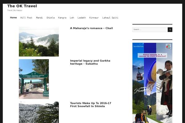 Travel Diaries theme site design template sample