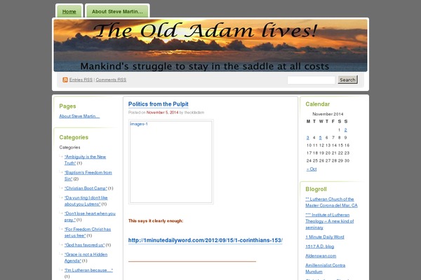 WordPress website example screenshot