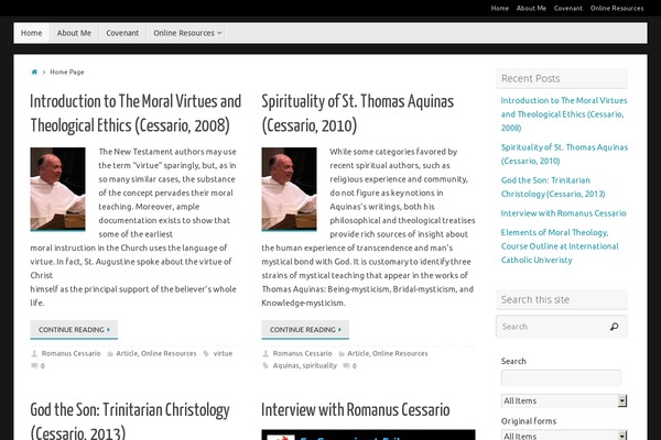 theologyethics.com site used Reservoir