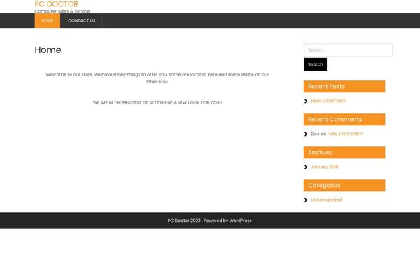 Computer theme site design template sample