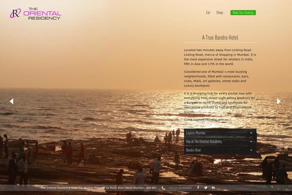 Oriental-residency theme websites examples