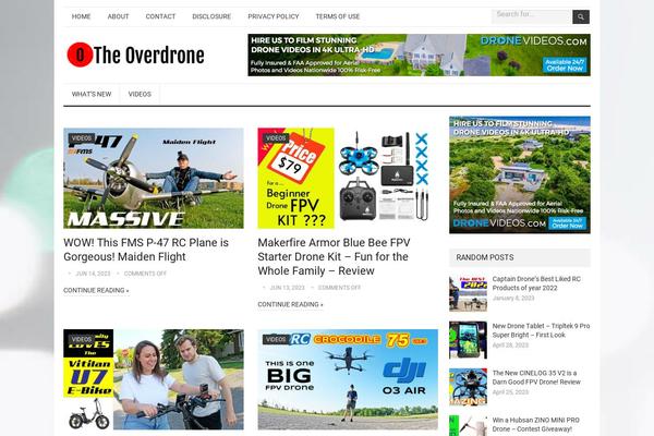 theoverdrone.com site used Standard-pro