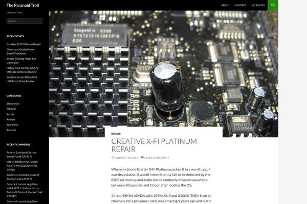 WordPress website example screenshot