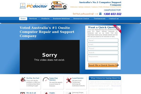 thepcdoctor.com.au site used Thepcdoctor