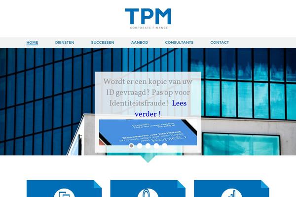 Tpm theme site design template sample