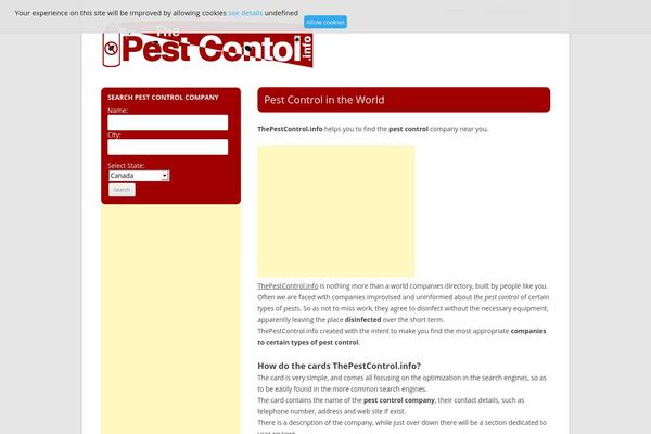 pest theme websites examples