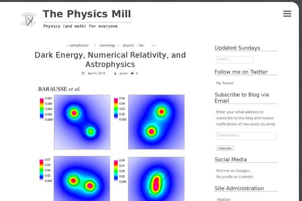 thephysicsmill.com site used Flask