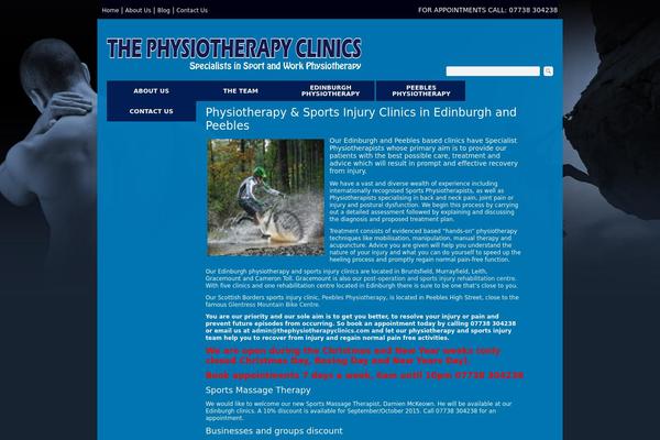 thephysiotherapyclinics.com site used Peeblesphysio