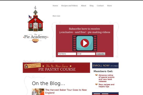 thepieacademy.com site used Scribble Child Theme