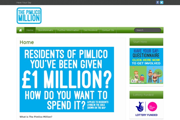 thepimlicomillion.org.uk site used Pimlico2020