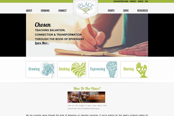 The Place theme site design template sample