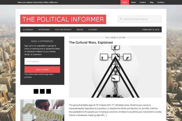 thepoliticalinformer.com site used Metro
