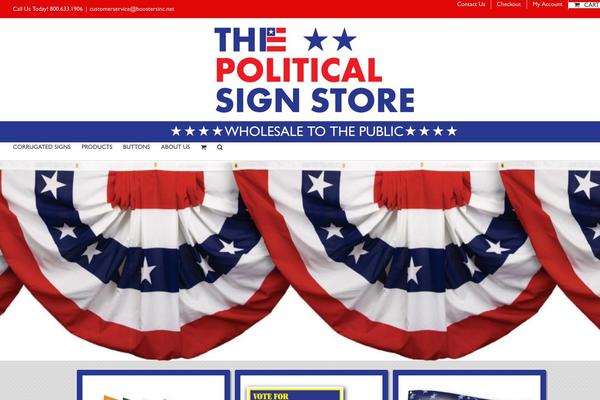 thepoliticalsignstore.com site used Boosters