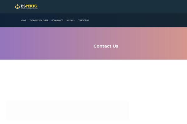 Esperto theme site design template sample