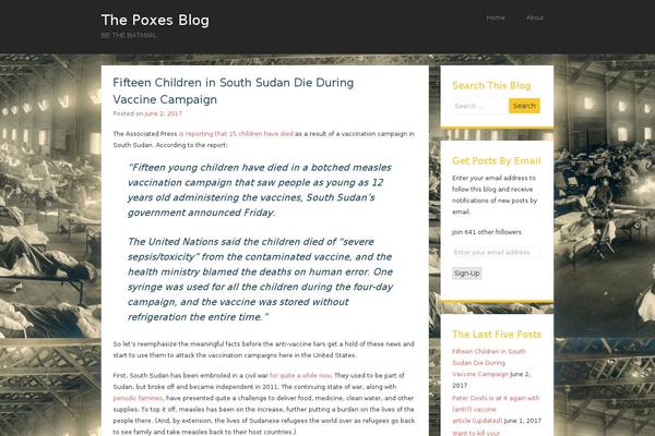 WordPress website example screenshot