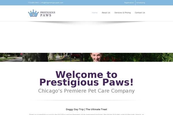 WordPress website example screenshot