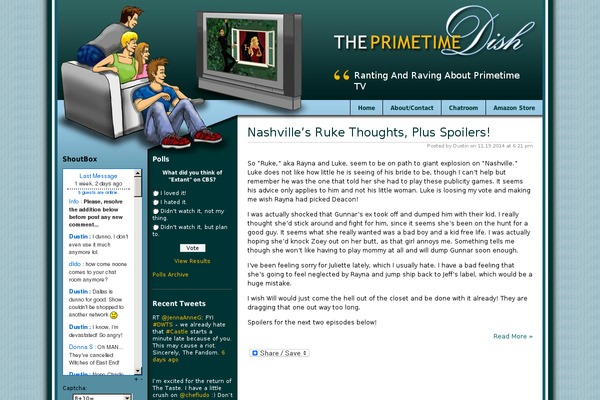 PrimeTime theme site design template sample