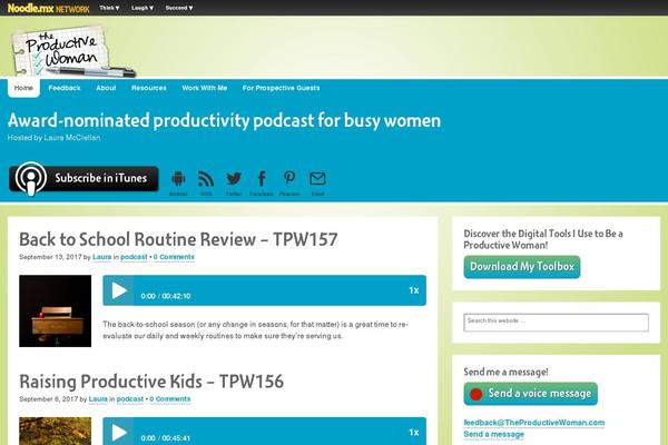 theproductivewoman.com site used Fonts