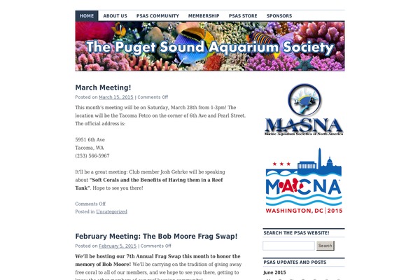 WordPress website example screenshot