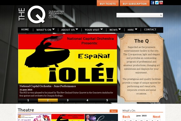 theq.net.au site used Qpac