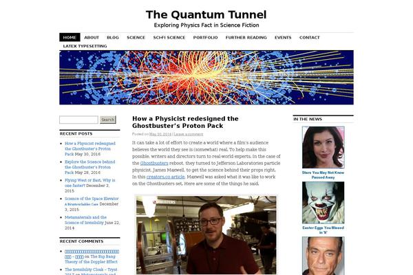 thequantumtunnel.com site used Bloger