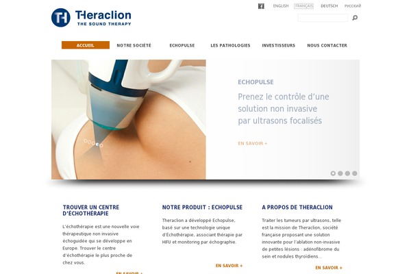 theraclion.fr site used Theraclion