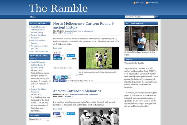 theramble.com.au site used Revolution Code Blue
