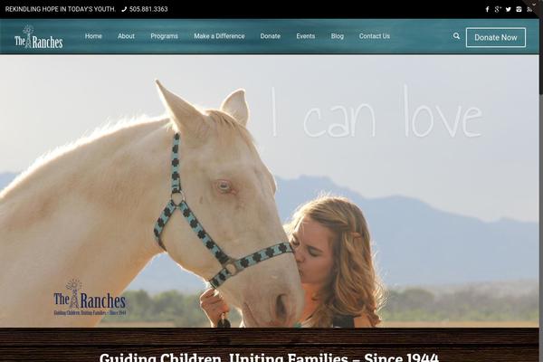 theranches.org site used The-ranches-child-theme
