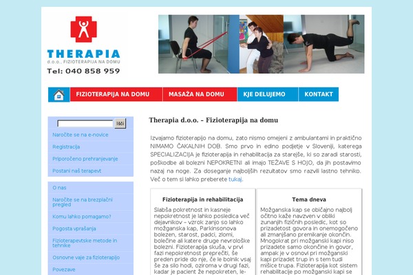 therapia-dom.si site used Physio-qt-child