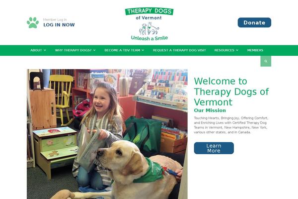therapydogs.org site used Therapy-dogs-vt
