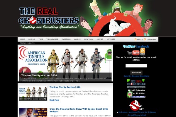 therealghostbusters.com site used Professional-video-vlogger