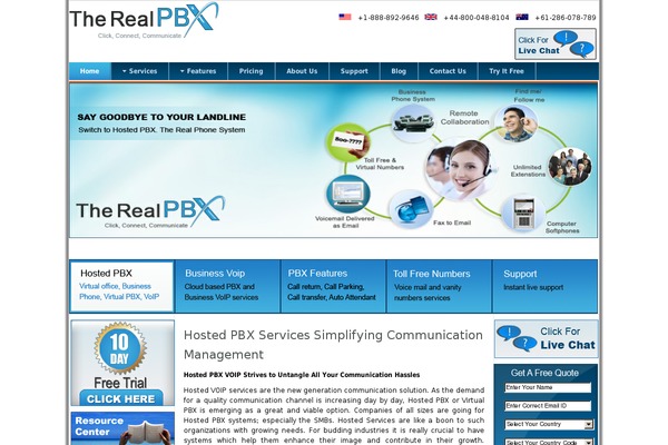 therealpbx.com site used Realpbx
