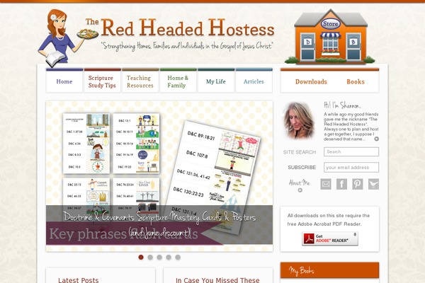 theredheadedhostess.com site used Redhead