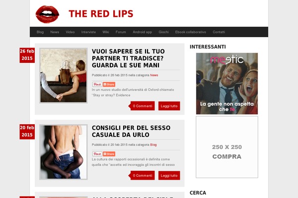 theredlips.it site used Spike-child-theme