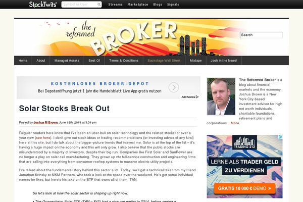 thereformedbroker.com site used Thereformedbroker