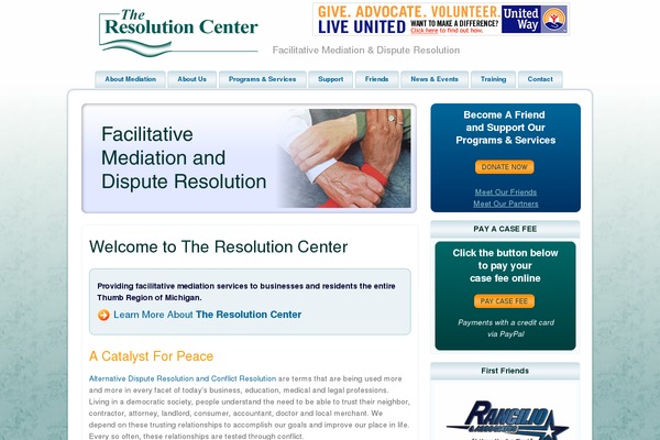theresolutioncenter.com site used Resolution2