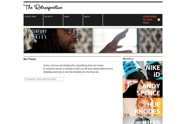 theretrospective.com site used Cutline2.0