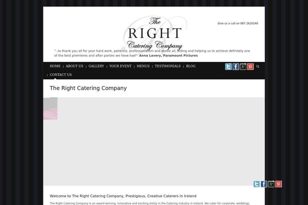 therightcateringcompany.com site used Thecateringcompany