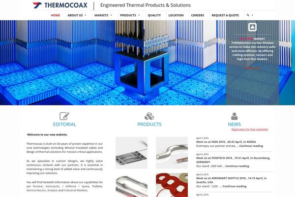 thermocoax.com site used Thermocoax
