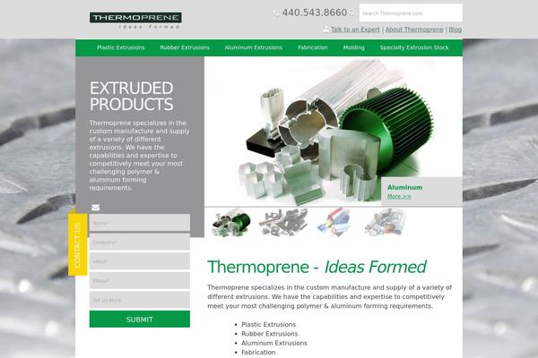 thermoprene.com site used Industrio