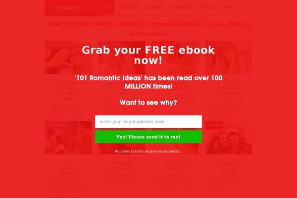 Romantic theme site design template sample