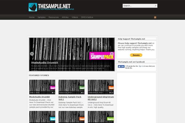 Newspaper theme site design template sample