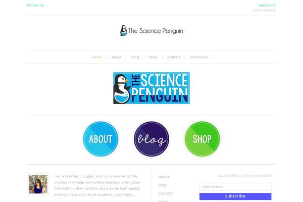 thesciencepenguin.com site used Sciencepenguin