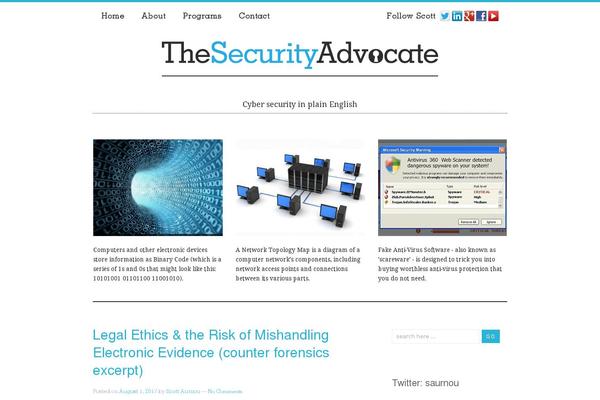 thesecurityadvocate.com site used Thesecurityadvocate2