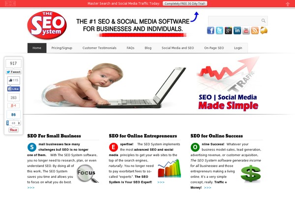 theseosystem.com site used X Child