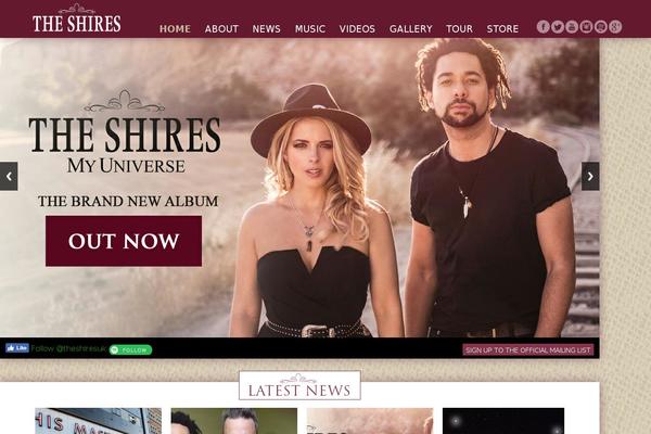 theshiresmusic.com site used The-shires