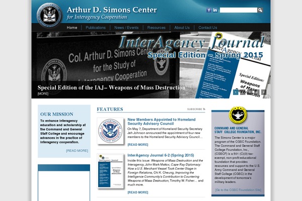 thesimonscenter.org site used Simons