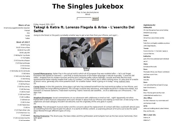 thesinglesjukebox.com site used Tsj