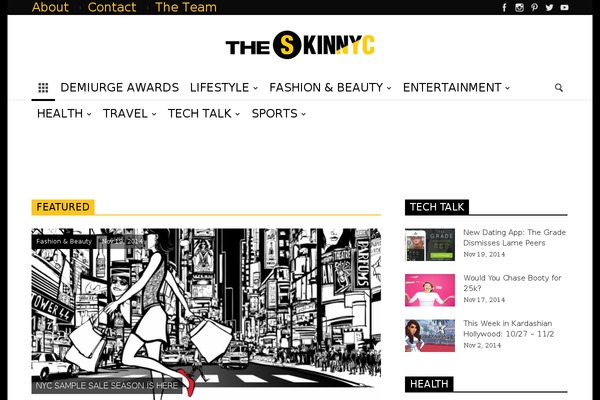 theskinnyc.com site used Denice